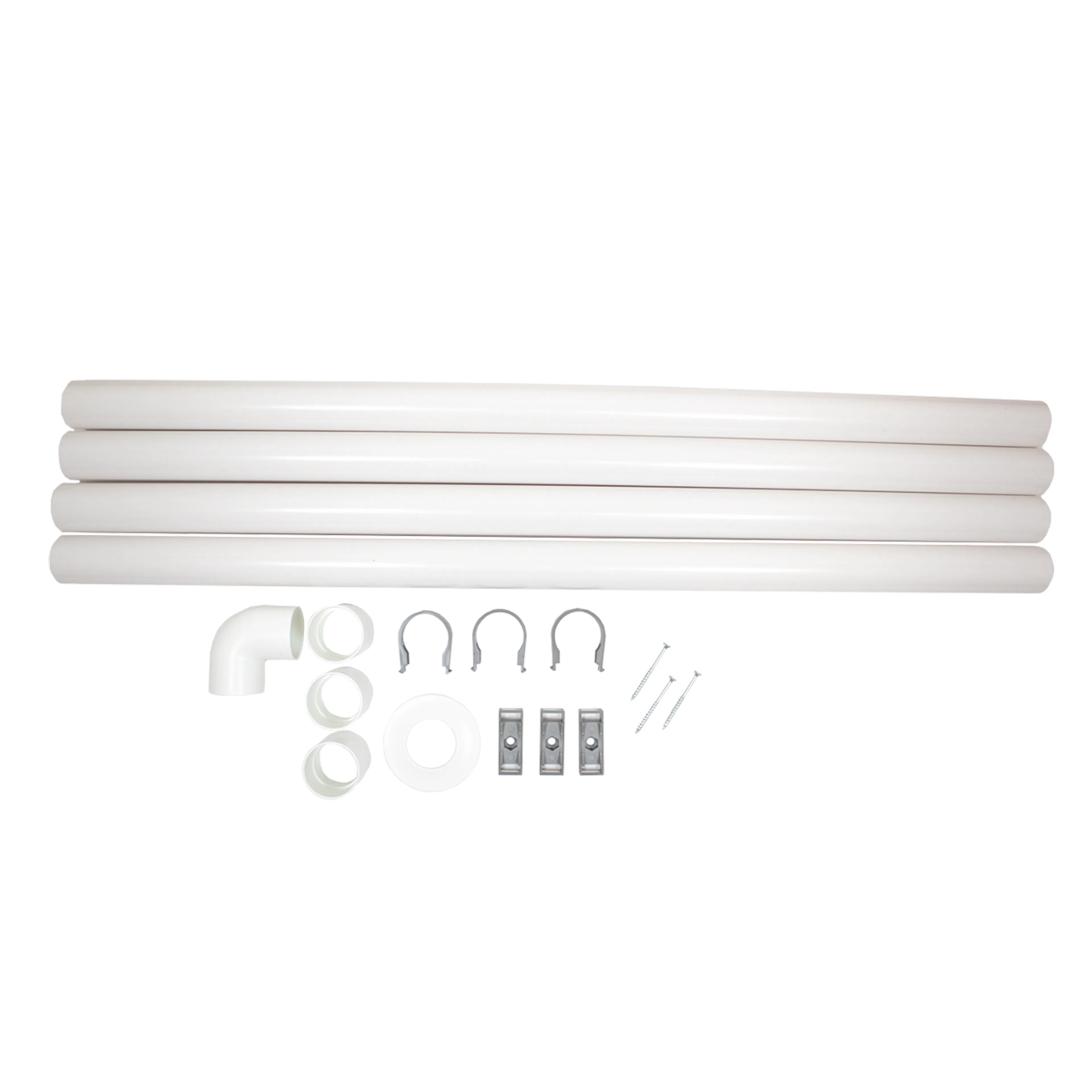 Ventilationssats Separett Tiny® 4m rör, inkl. Skarv & fästen