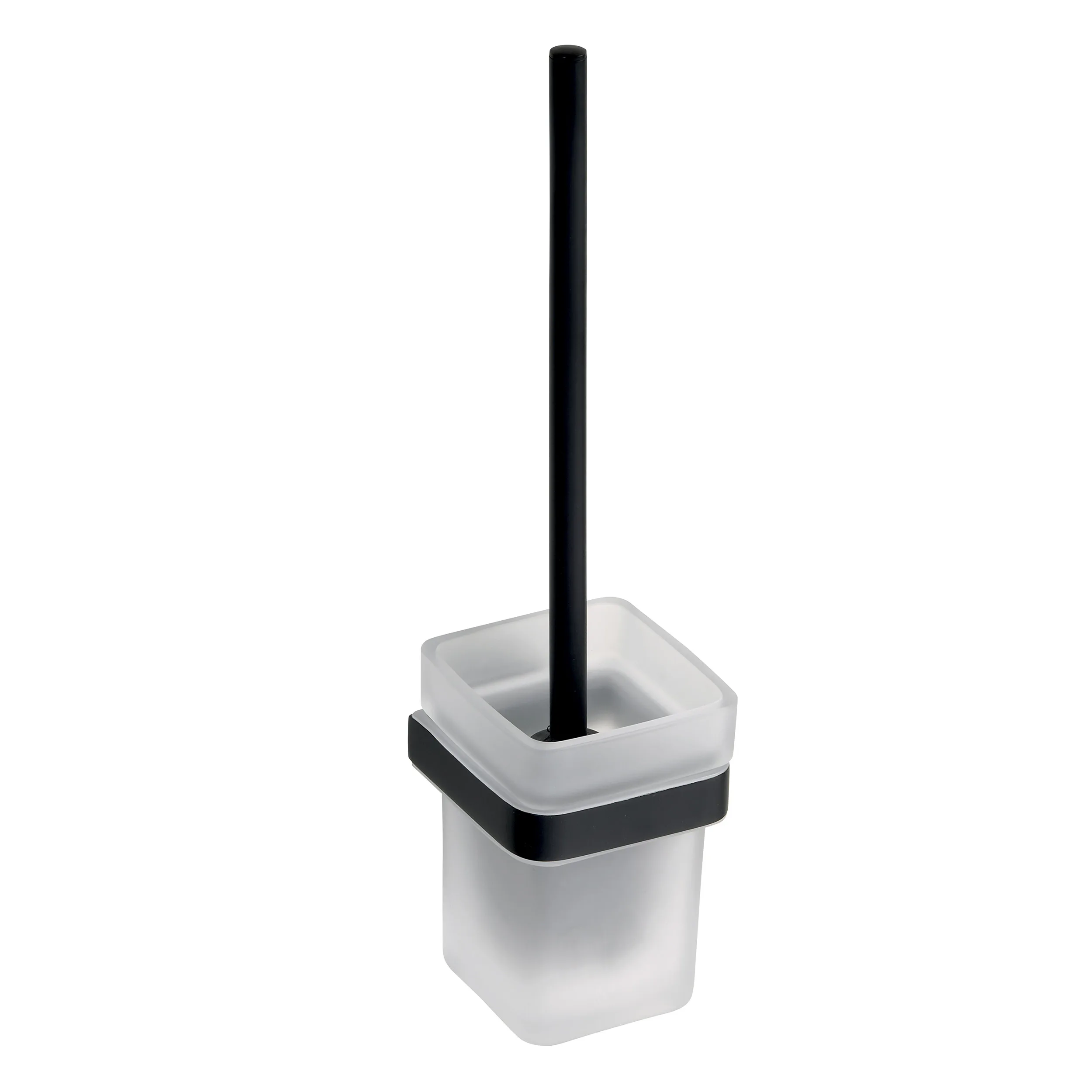 Toalettborste Bemeta Nero Glas/Svart Vägghängd
