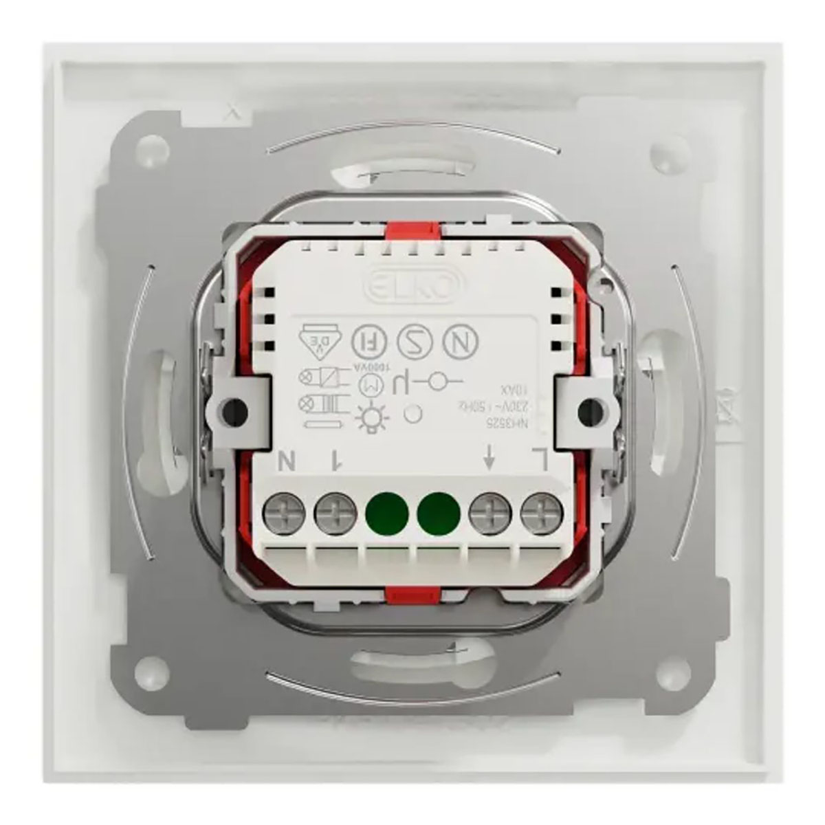 Rörelsevakt Elko One med Inbyggd Tryckknapp 10A 160º Infälld