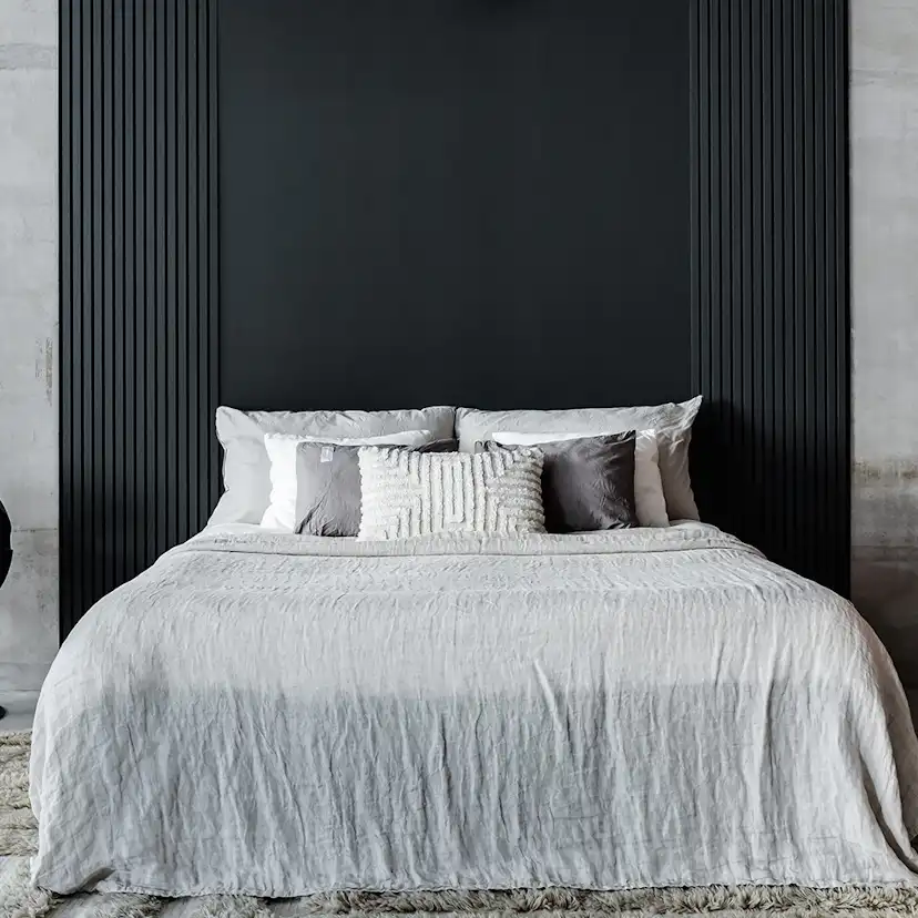 Designpanel Wood on wall Ek Grålackad