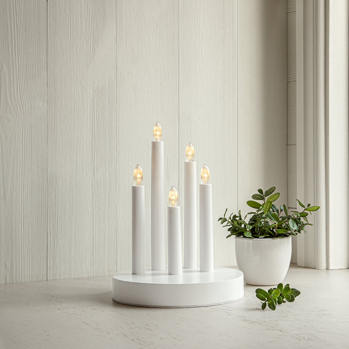 Ljusstake Star Trading Doris Batteridriven Adventsljusstake