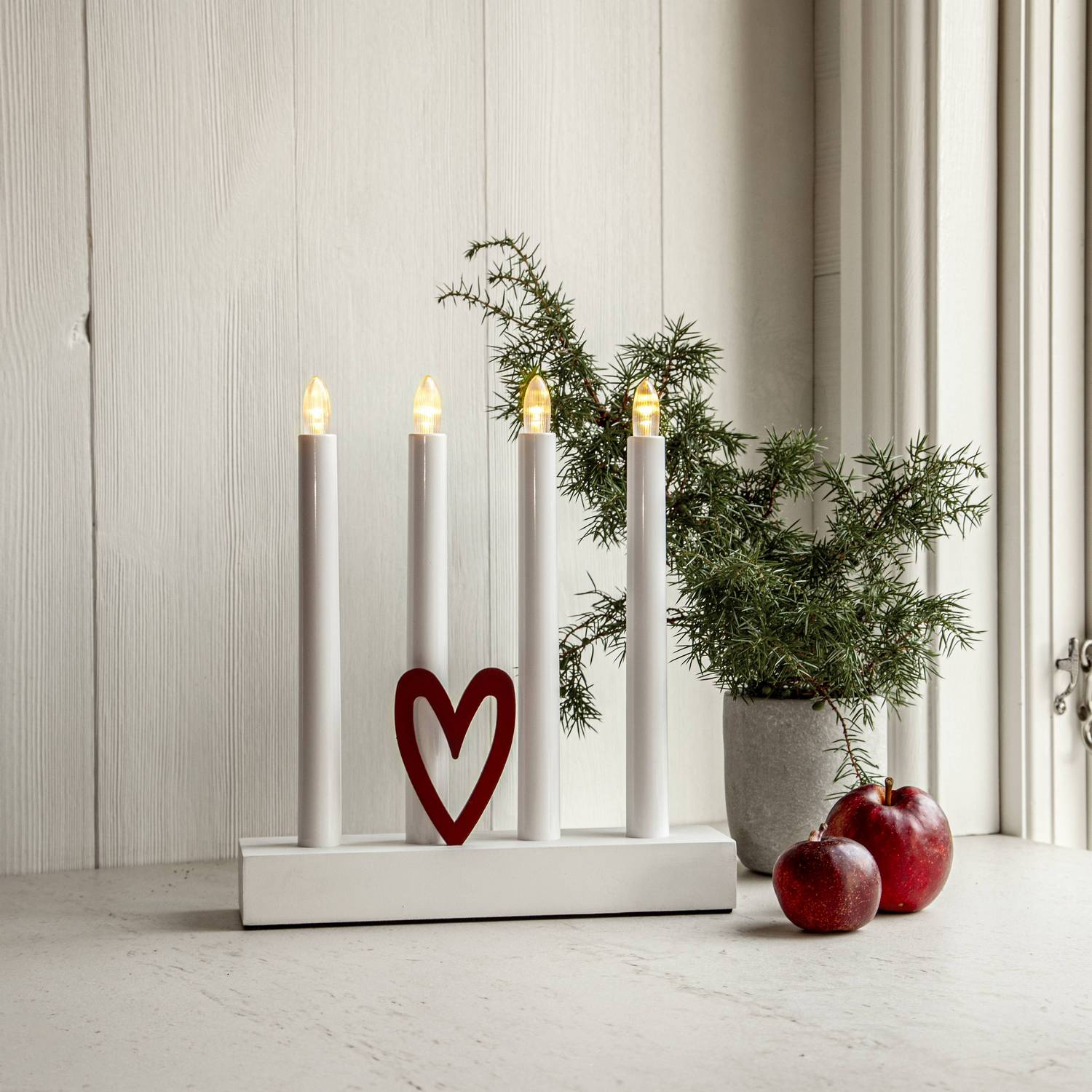 Adventsljusstake Star Trading Hilma 4 Ljus Batteridriven