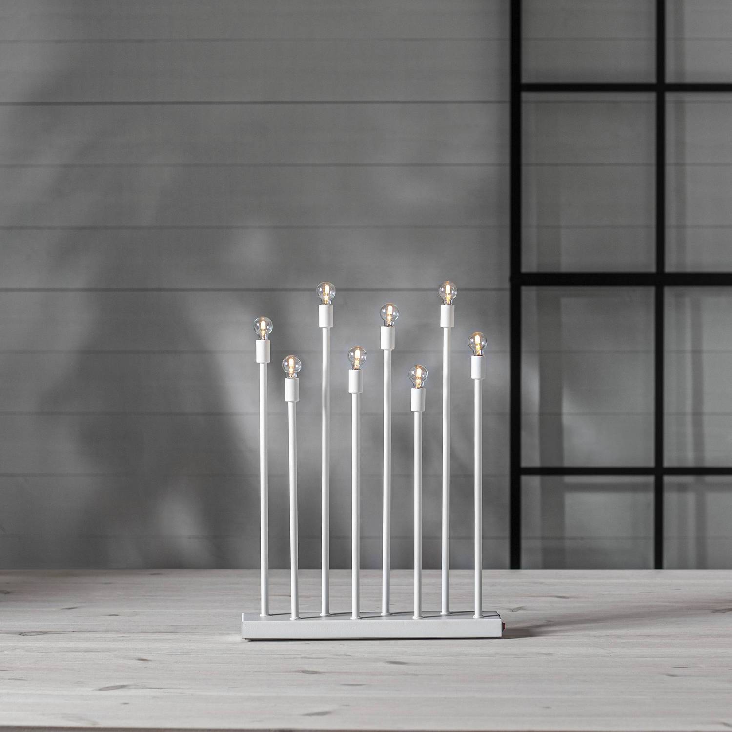 Adventsljusstake Star Trading Ladda 8 Ljus Uppladdningsbar