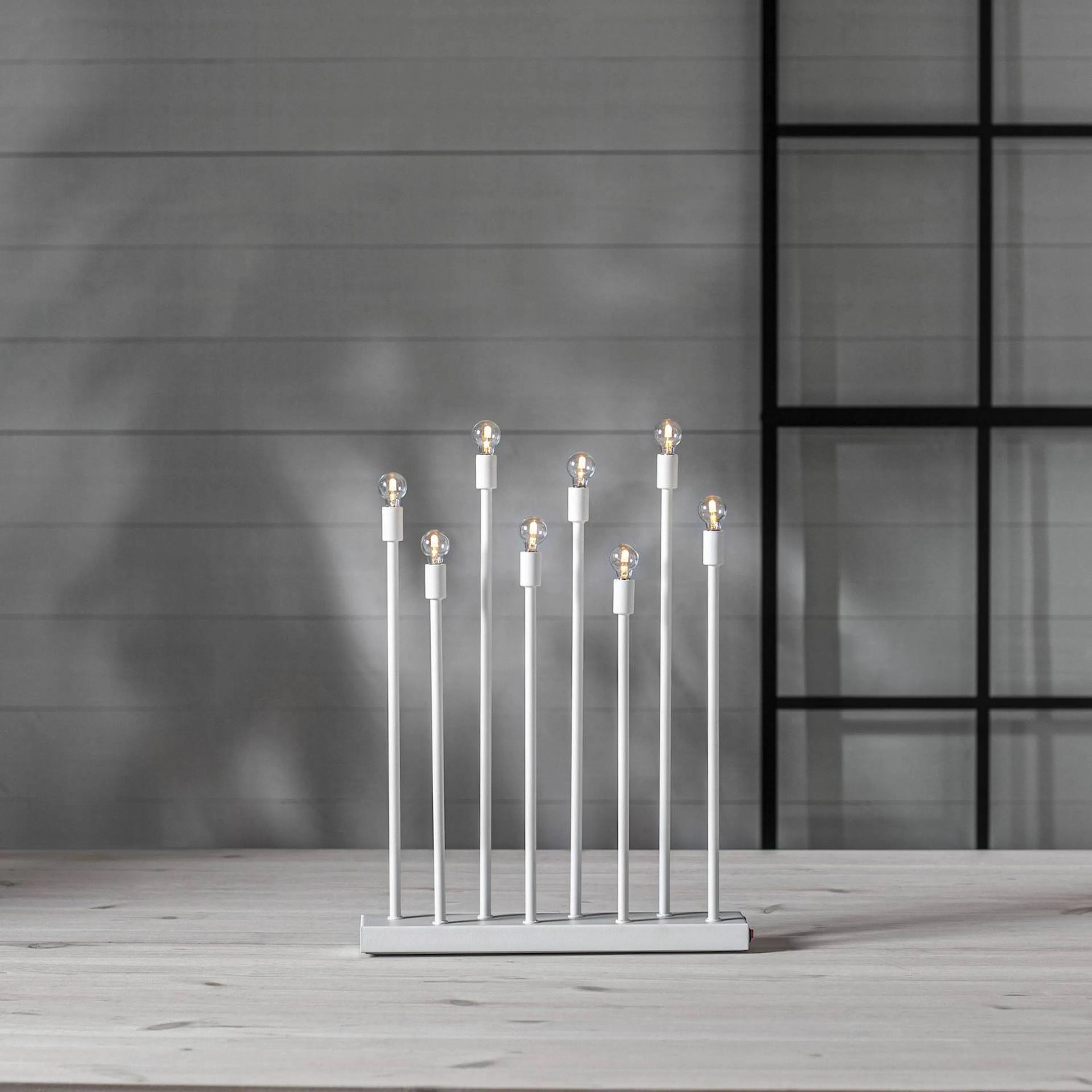 Adventsljusstake Star Trading Ladda 8 Ljus Uppladdningsbar