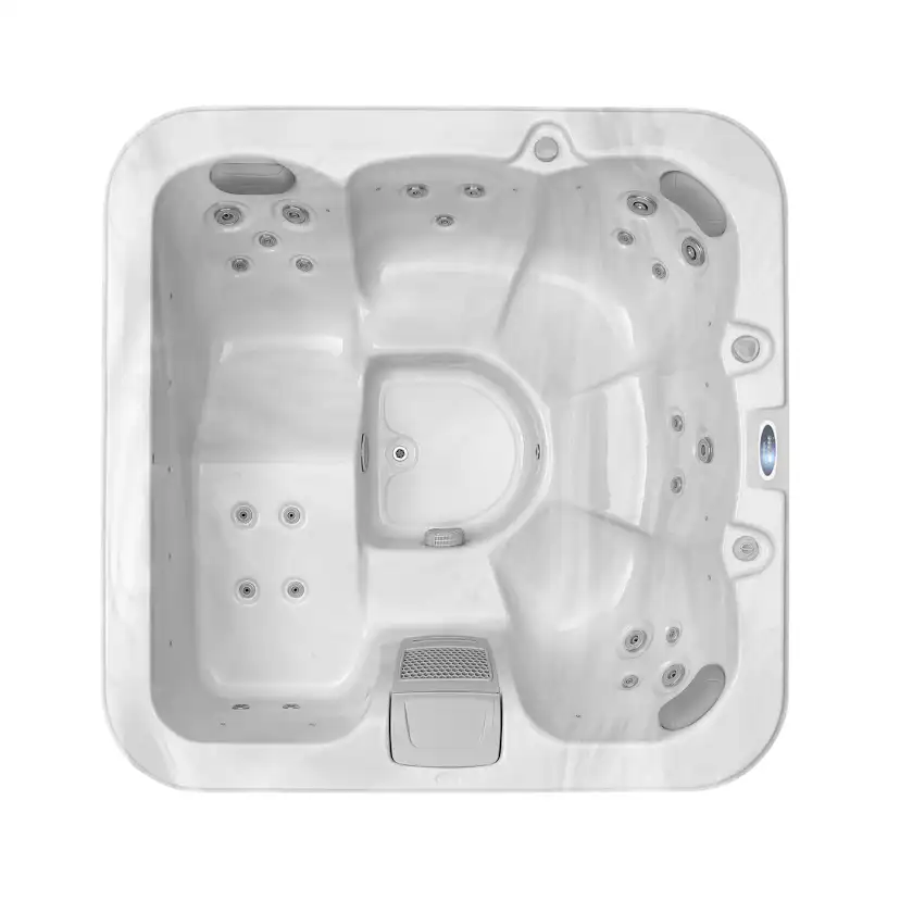 Spabad Lyfco Zeus är ett rymligt utomhusspa för 6 personer med massagejets, LED-belysning & effektiv isolering.