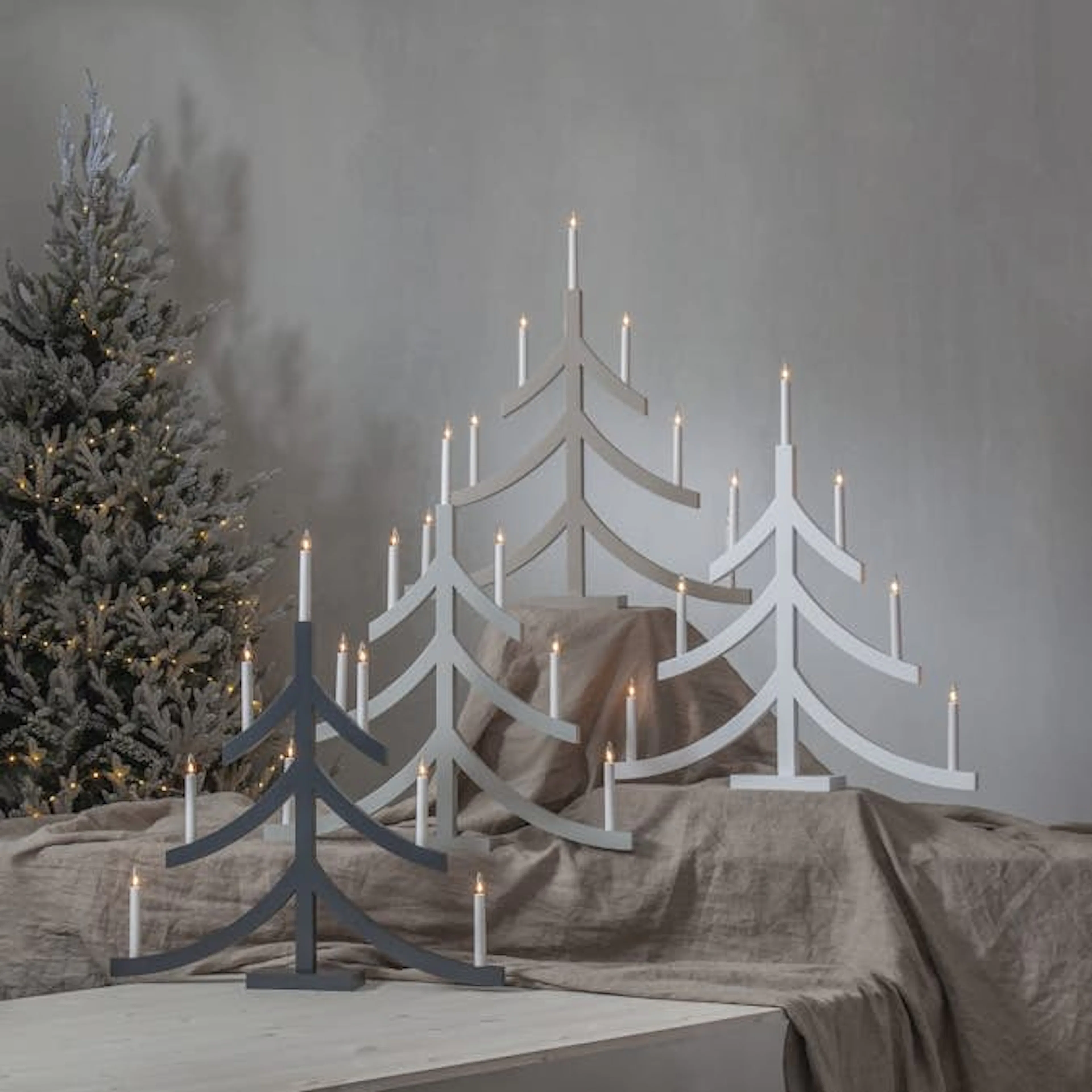 Adventsljusstake Star Trading Pagod Gran 7L