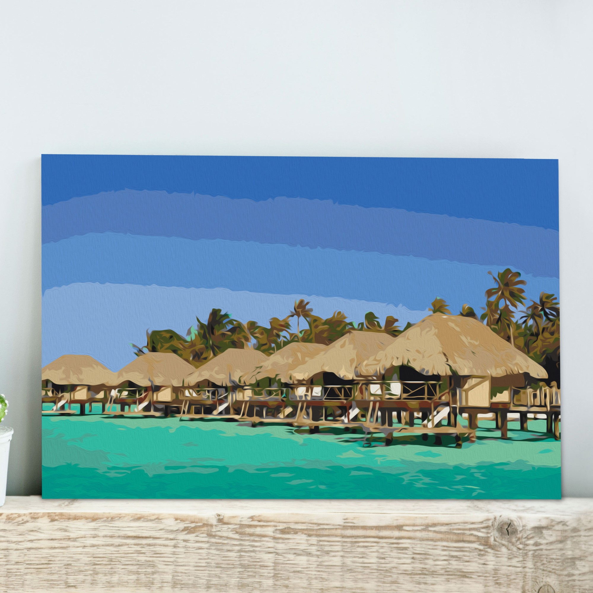 Gör-det-själv Målningar Arkiio Cottages on the Water