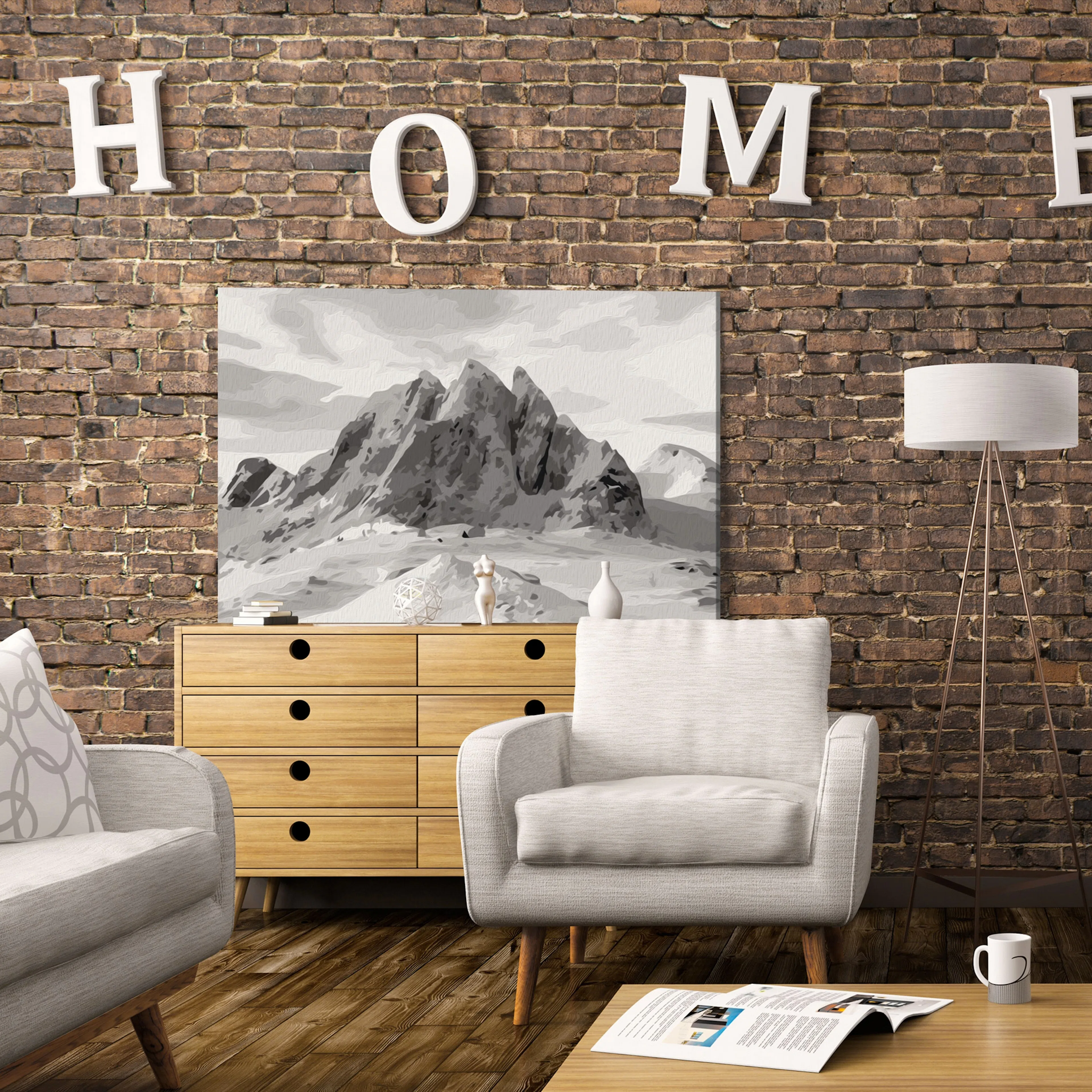 Gör-det-själv Målningar Arkiio Alps Panorama