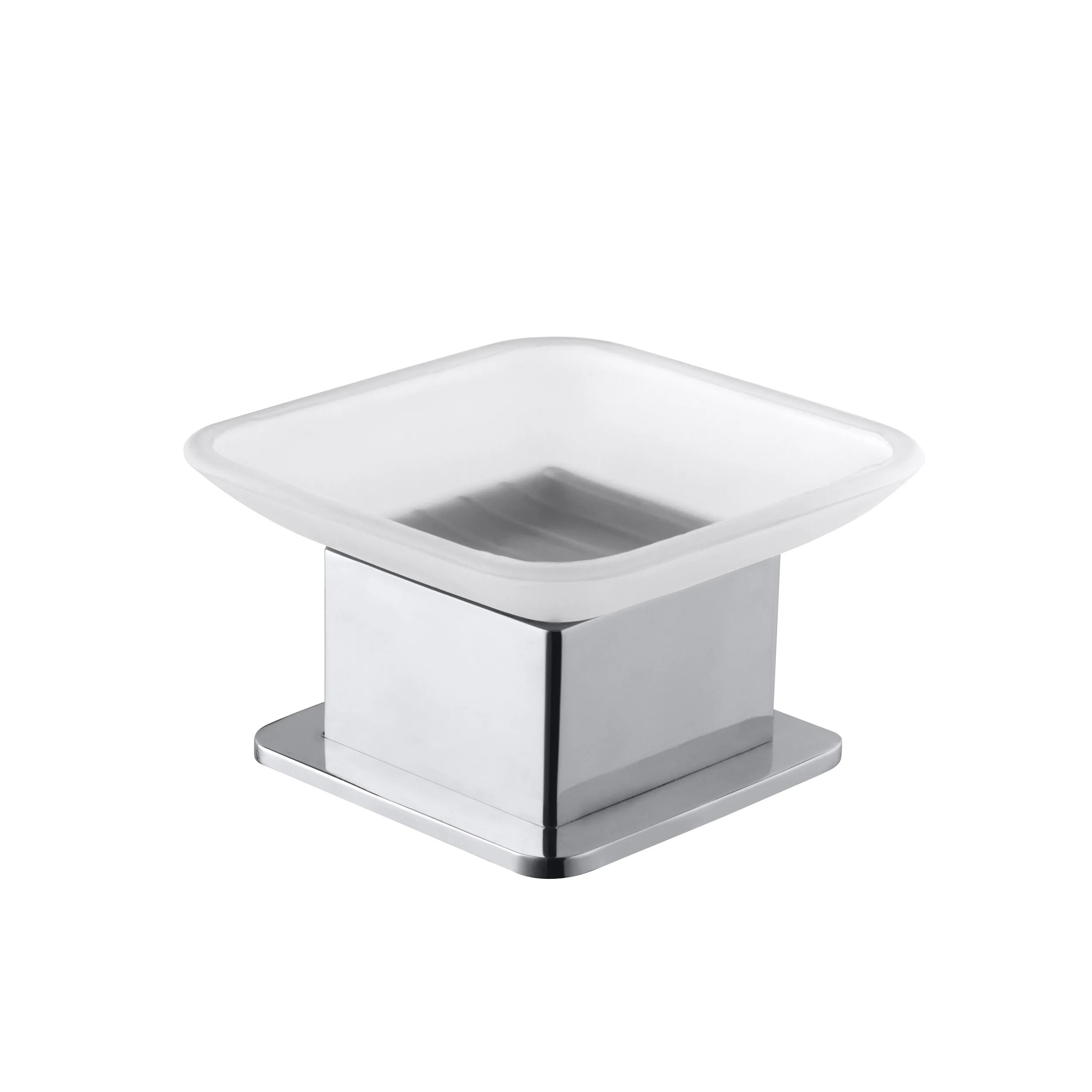 Tvålkopp Bemeta Fristående Krom/Glas