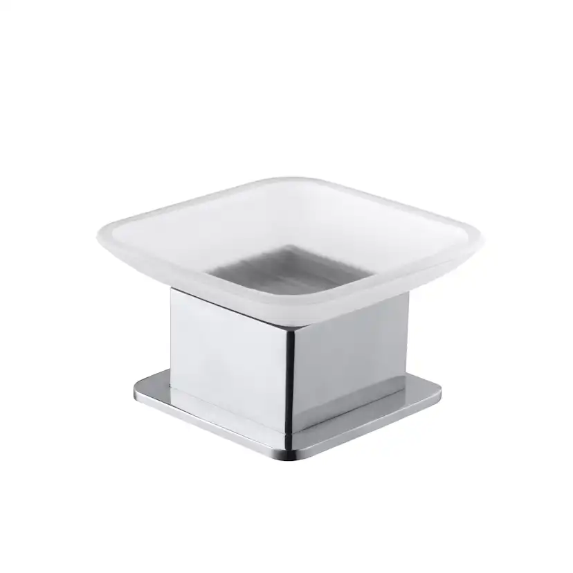 Tvålkopp Bemeta Fristående Krom/Glas