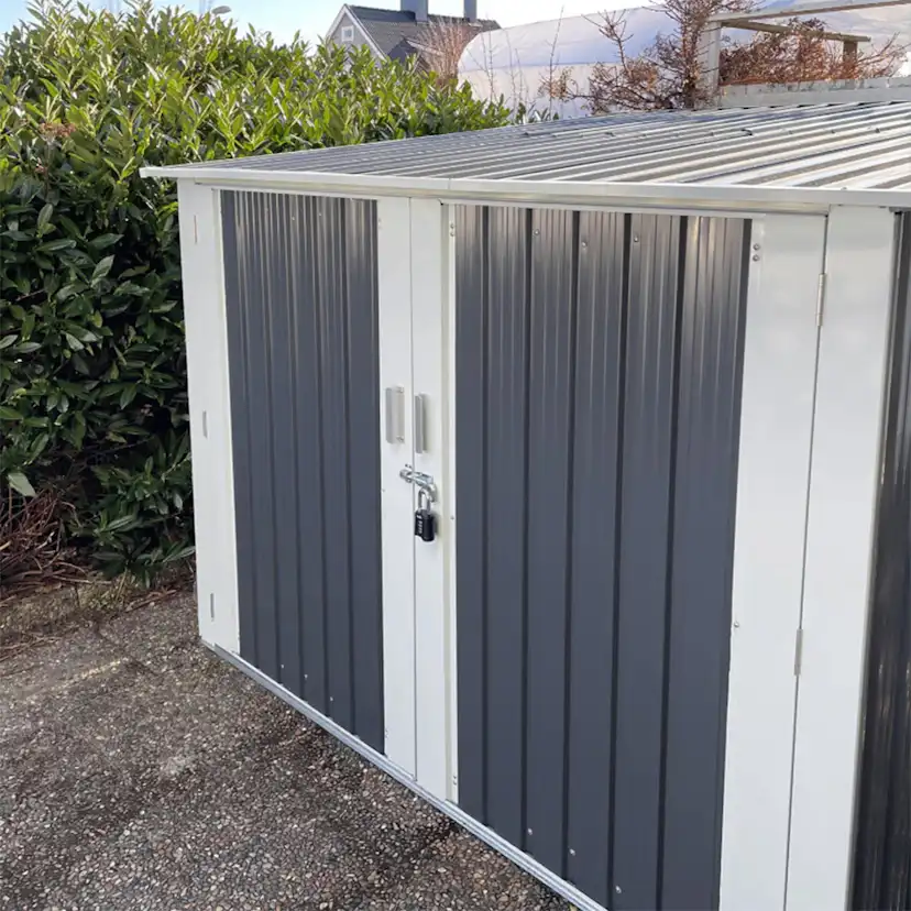 Cykelförråd Metalcraft 4,2m² Låsbart för Utomhusbruk