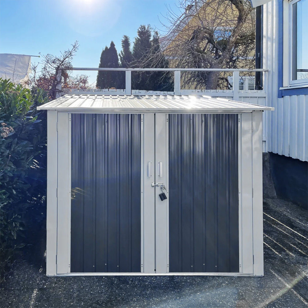 Cykelförråd Metalcraft 4,2m² Låsbart för Utomhusbruk