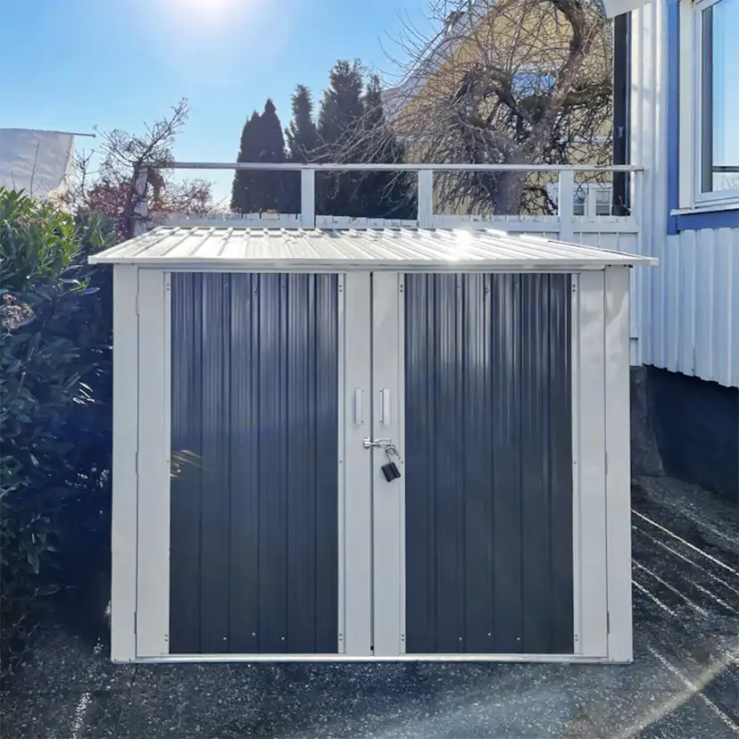 Cykelförråd Metalcraft 4,2m² Låsbart för Utomhusbruk