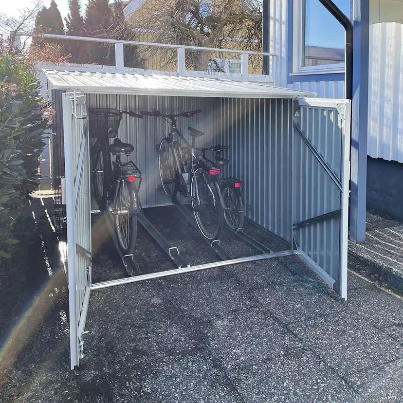 Cykelförråd Metalcraft 4,2m² Låsbart för Utomhusbruk