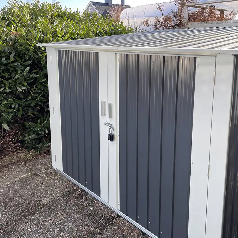 Cykelförråd Metalcraft 4,2m² Låsbart för Utomhusbruk