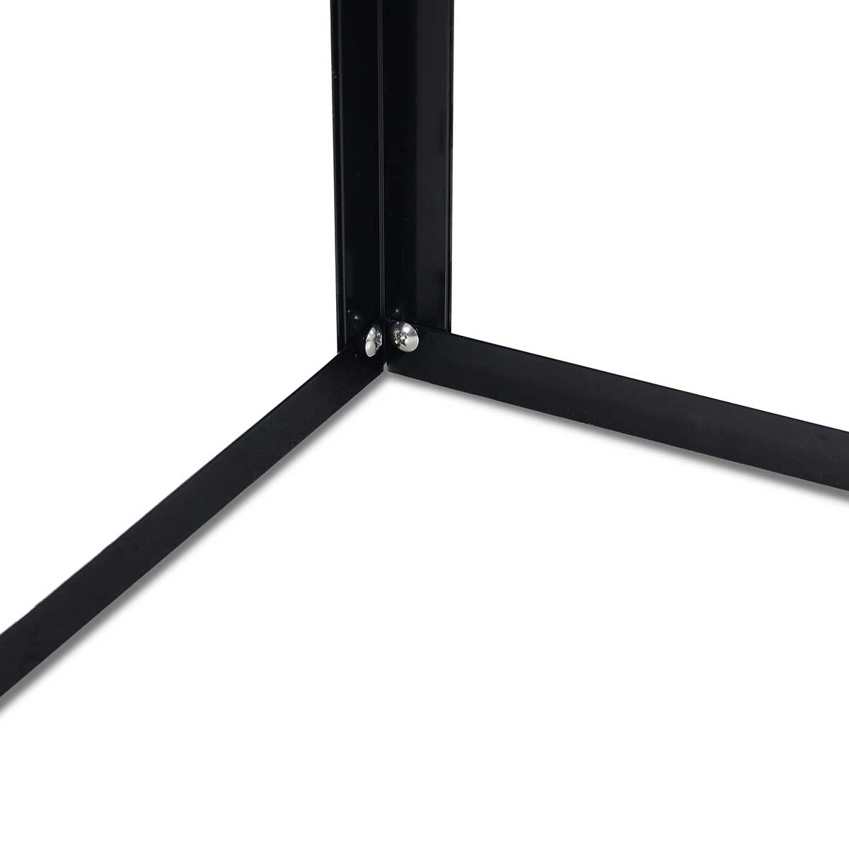 Växthus Metalcraft Svart Rektangulär Odlingsvitrin mot Vägg med Säkerhetsglas, 91x51x157 cm