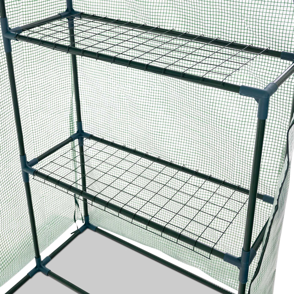 Växthus Metalcraft 1,04 kvm Grön Rektangulärt