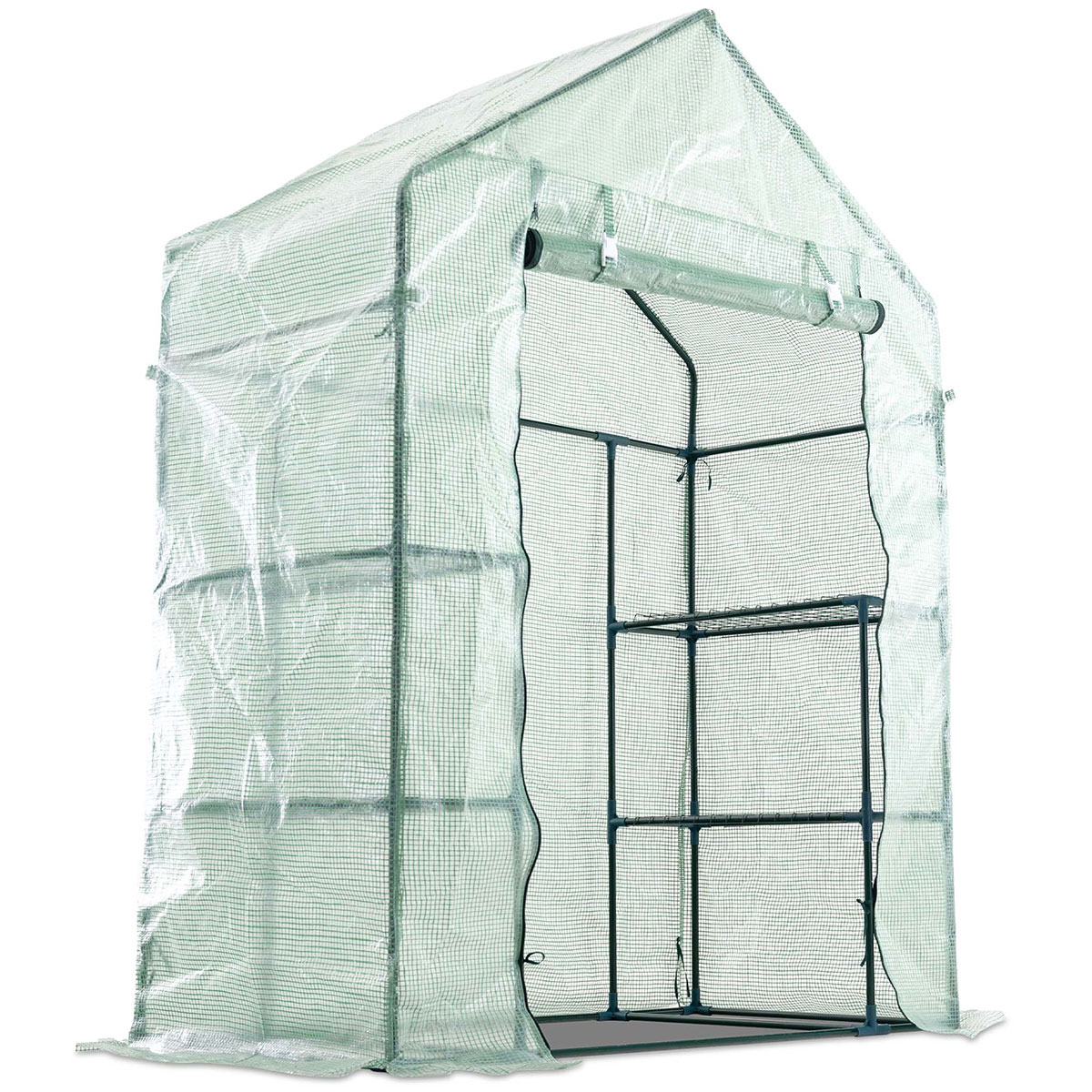 Växthus Metalcraft 1,04 kvm Grön Rektangulärt