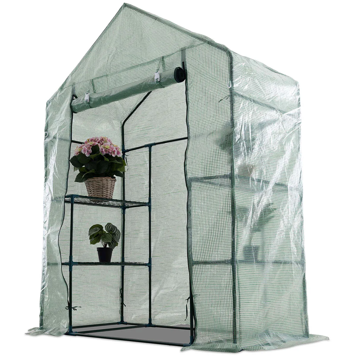 Växthus Metalcraft 1,04 kvm Grön Rektangulärt