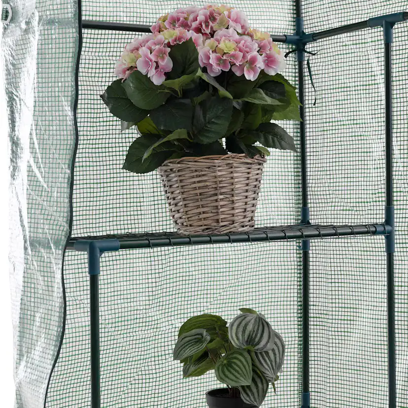 Växthus Metalcraft 1,04 kvm Grön Rektangulärt