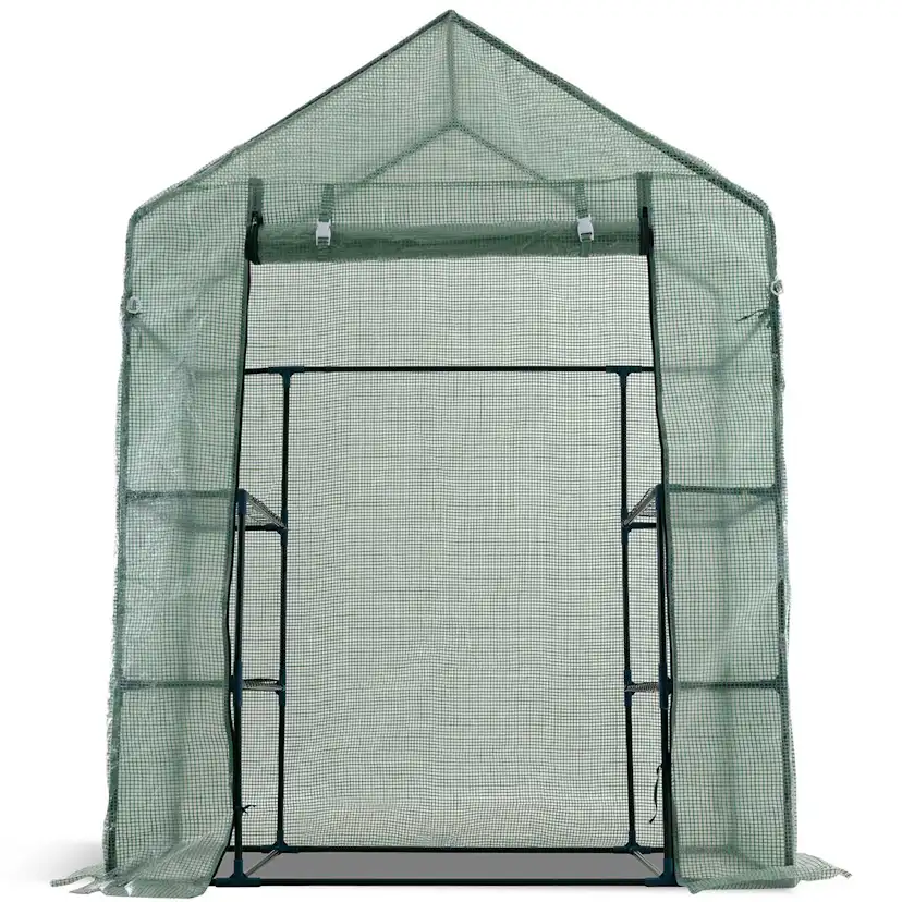 Växthus Metalcraft 1,04 kvm Grön Rektangulärt