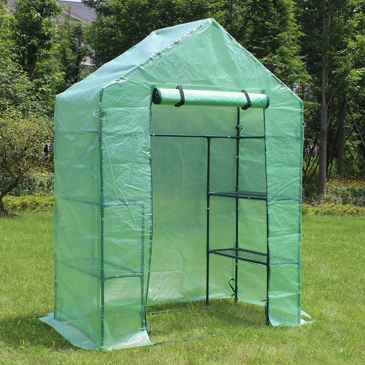 Växthus Metalcraft 1,04 kvm Grön Rektangulärt