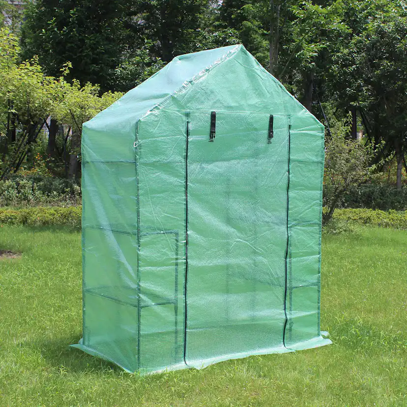 Växthus Metalcraft 1,04 kvm Grön Rektangulärt