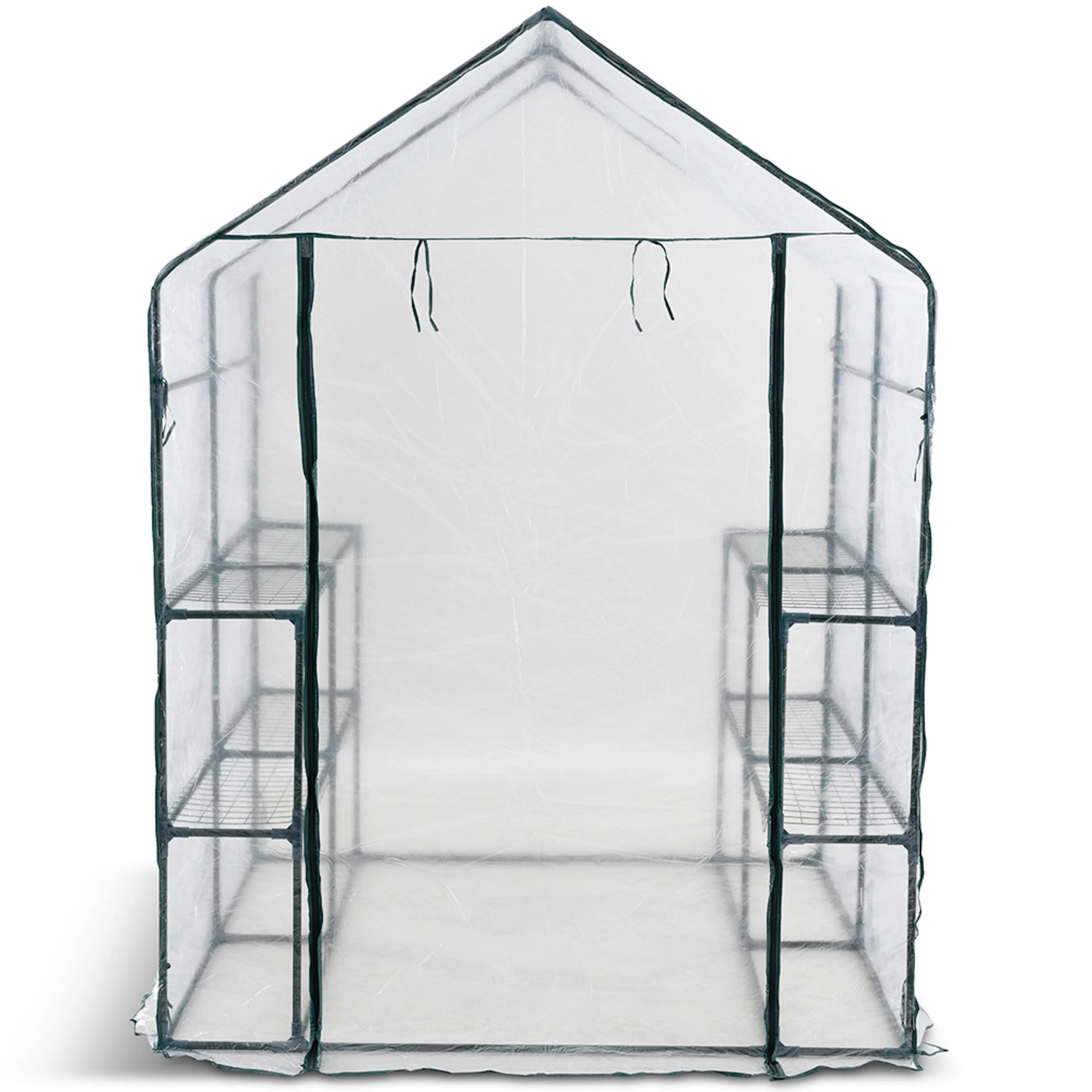 Plastväxthus Metalcraft 8 hyllor Transparent