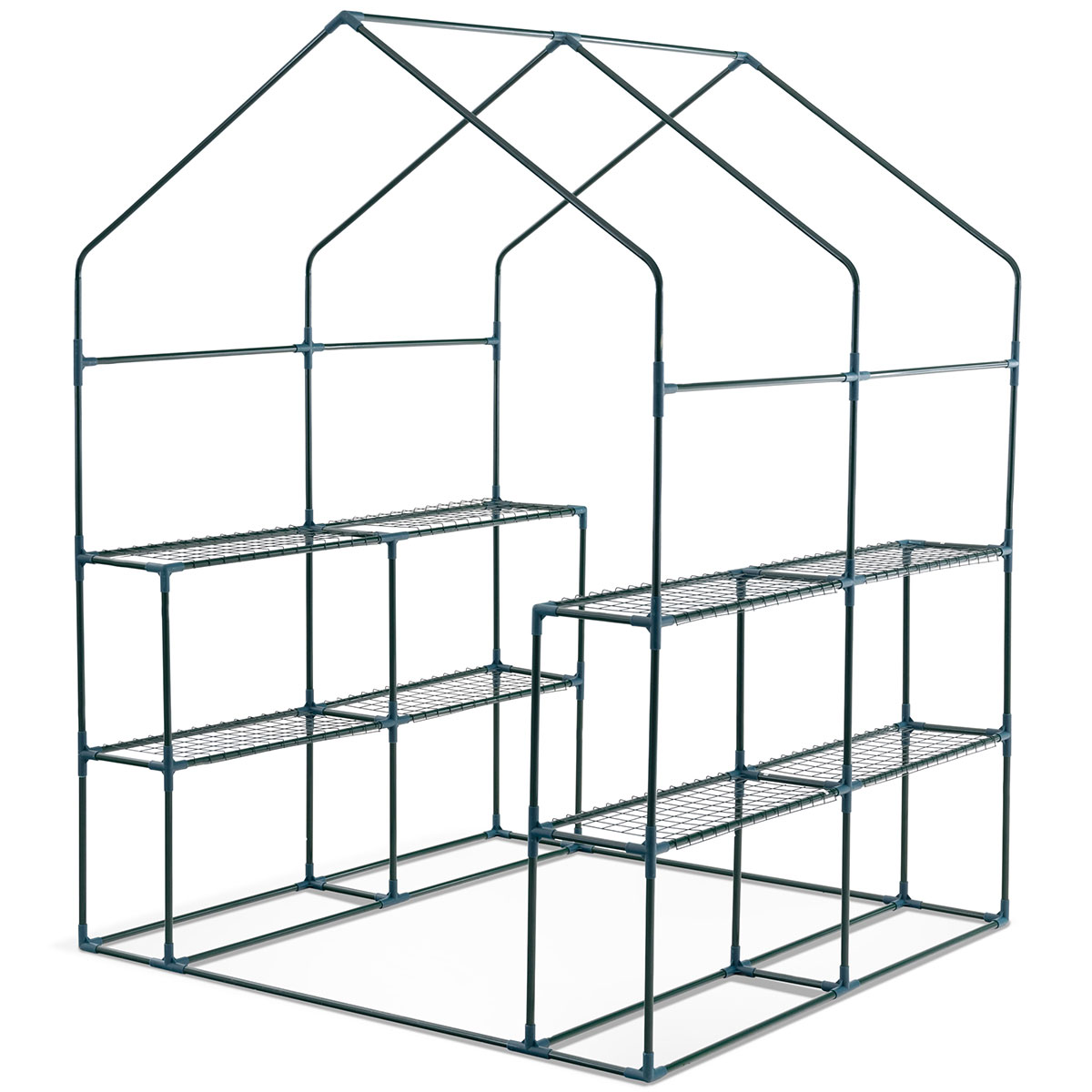 Växthus Metalcraft 2,04 kvm Grön Kvadrat