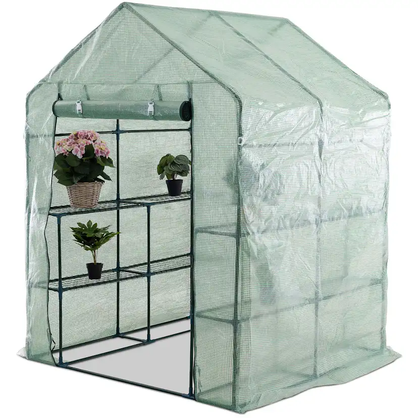 Växthus Metalcraft 2,04 kvm Grön Kvadrat