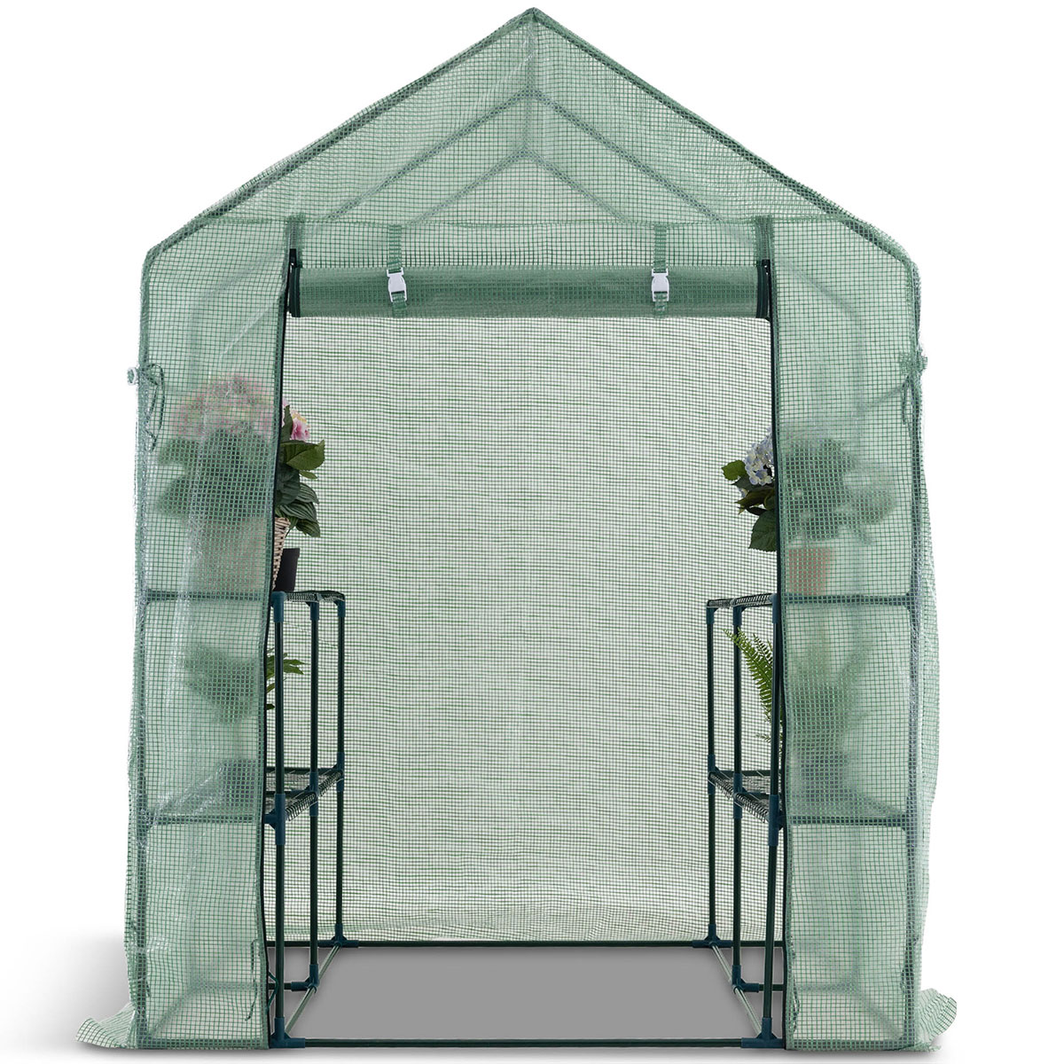 Växthus Metalcraft 2,04 kvm Grön Kvadrat