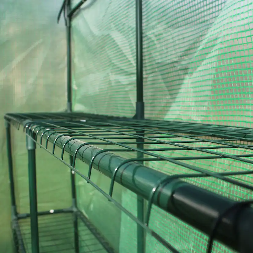 Växthus Metalcraft 2,04 kvm Grön Kvadrat