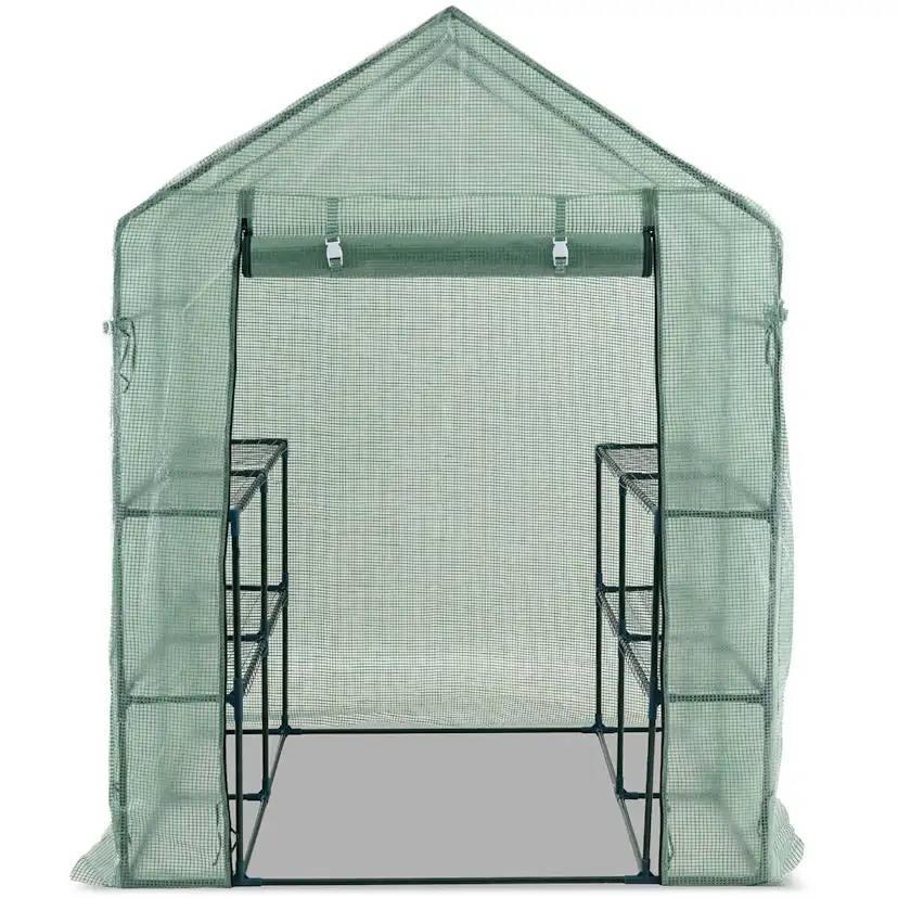 Växthus Metalcraft 2,04 kvm Grön Kvadrat