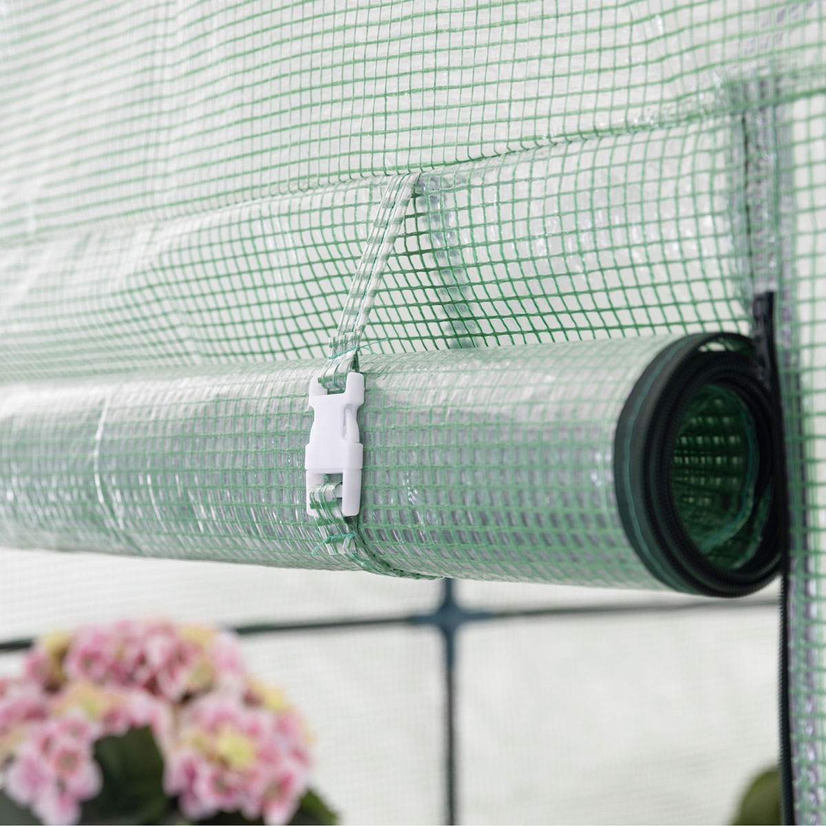 Växthus Metalcraft 2,04 kvm Grön Kvadrat