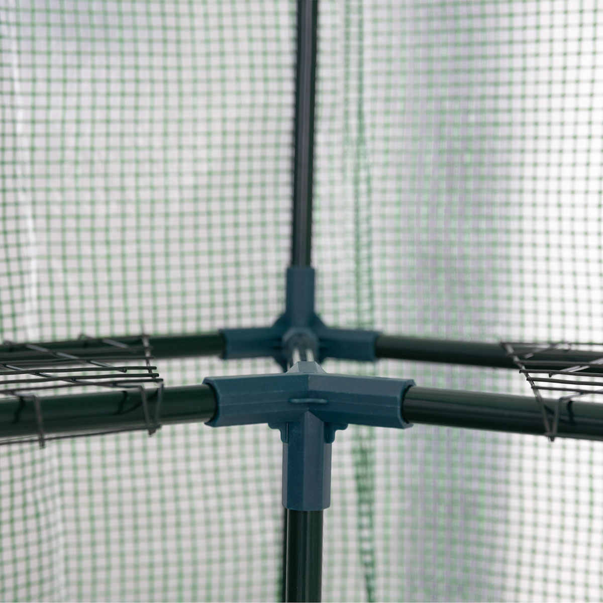 Växthus Metalcraft 3,8 kvm Grön Sexkantigt