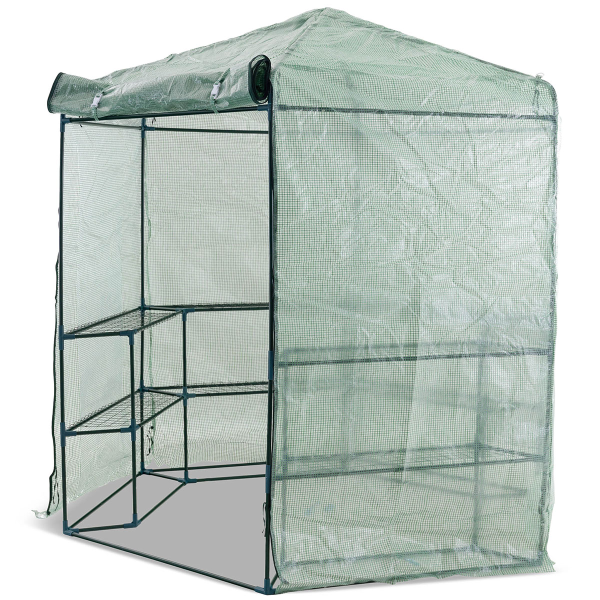 Växthus Metalcraft 3,8 kvm Grön Sexkantigt