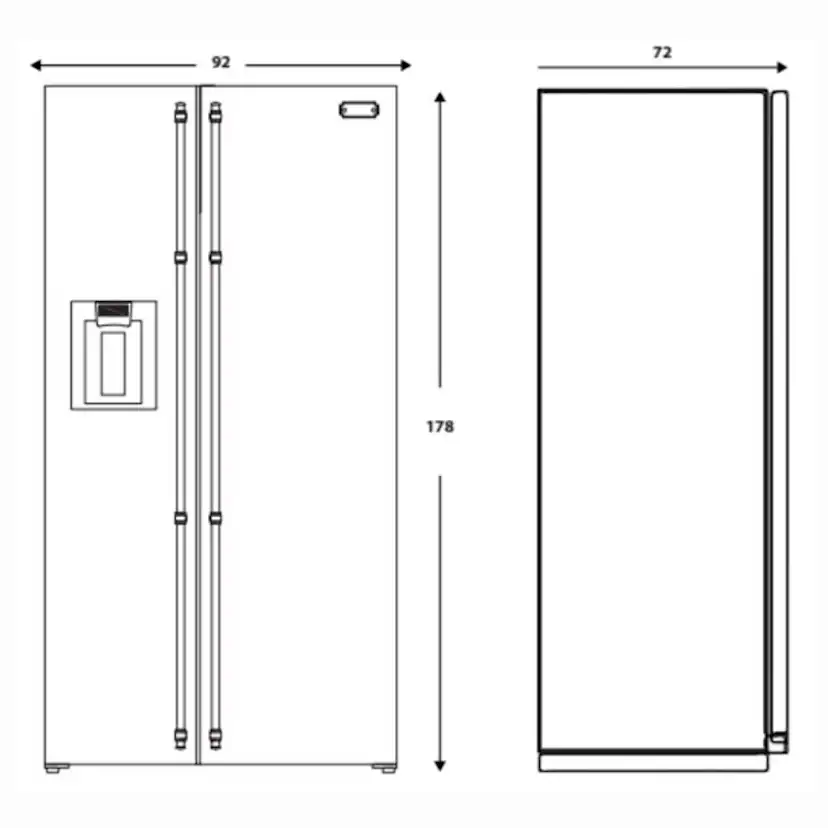 Kylskåp Lofra Dolce Vita Black/Chrome - V4