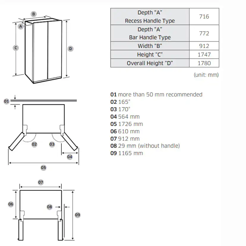 Kylskåp Lofra Dolce Vita Black/Chrome - V4