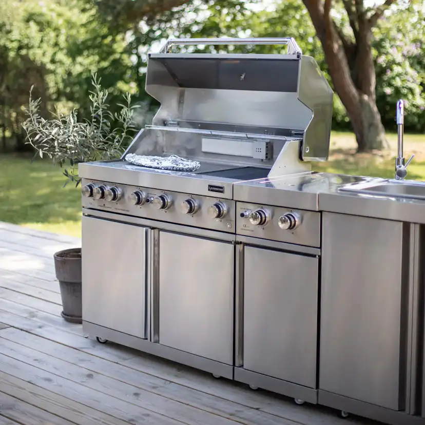 Modul med dubbla sidobrännare MyOutdoorKitchen Stainless Collection