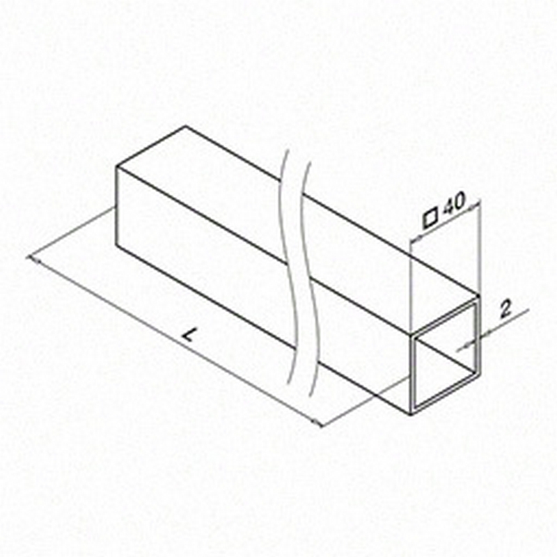 Fyrkantsrör Herrljunga Ledstångsfabrik Utomhus