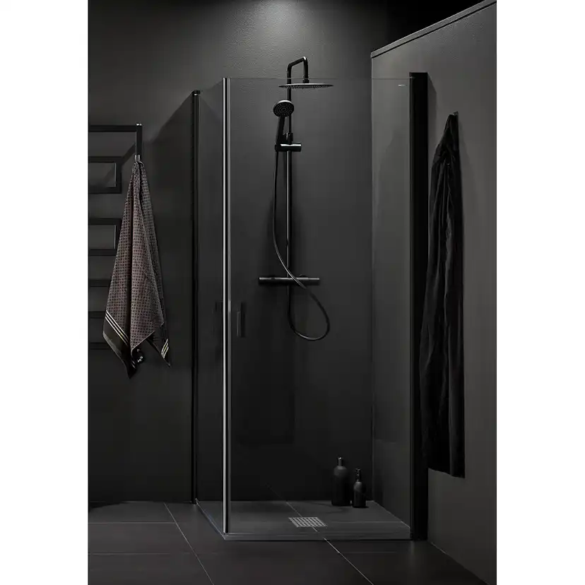 Duschhörn Hafa Igloo Pro Corner Klarglas Svart