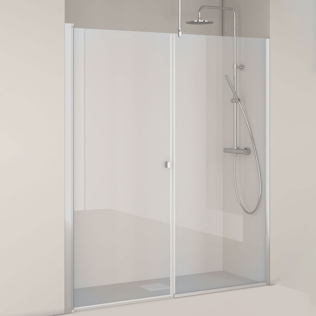 Duschdörr Hafa Igloo Pro Rak Dörr + Fast Vägg