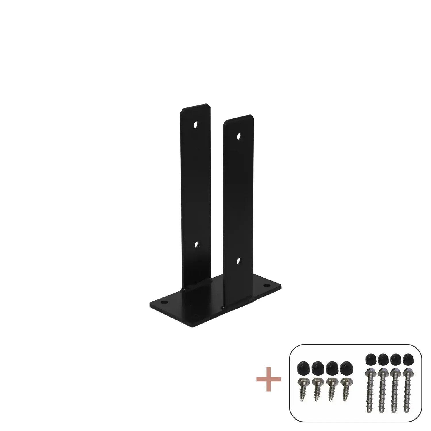 U-Stolpfot PLUS inkl. Skruv Längd: 30 cm