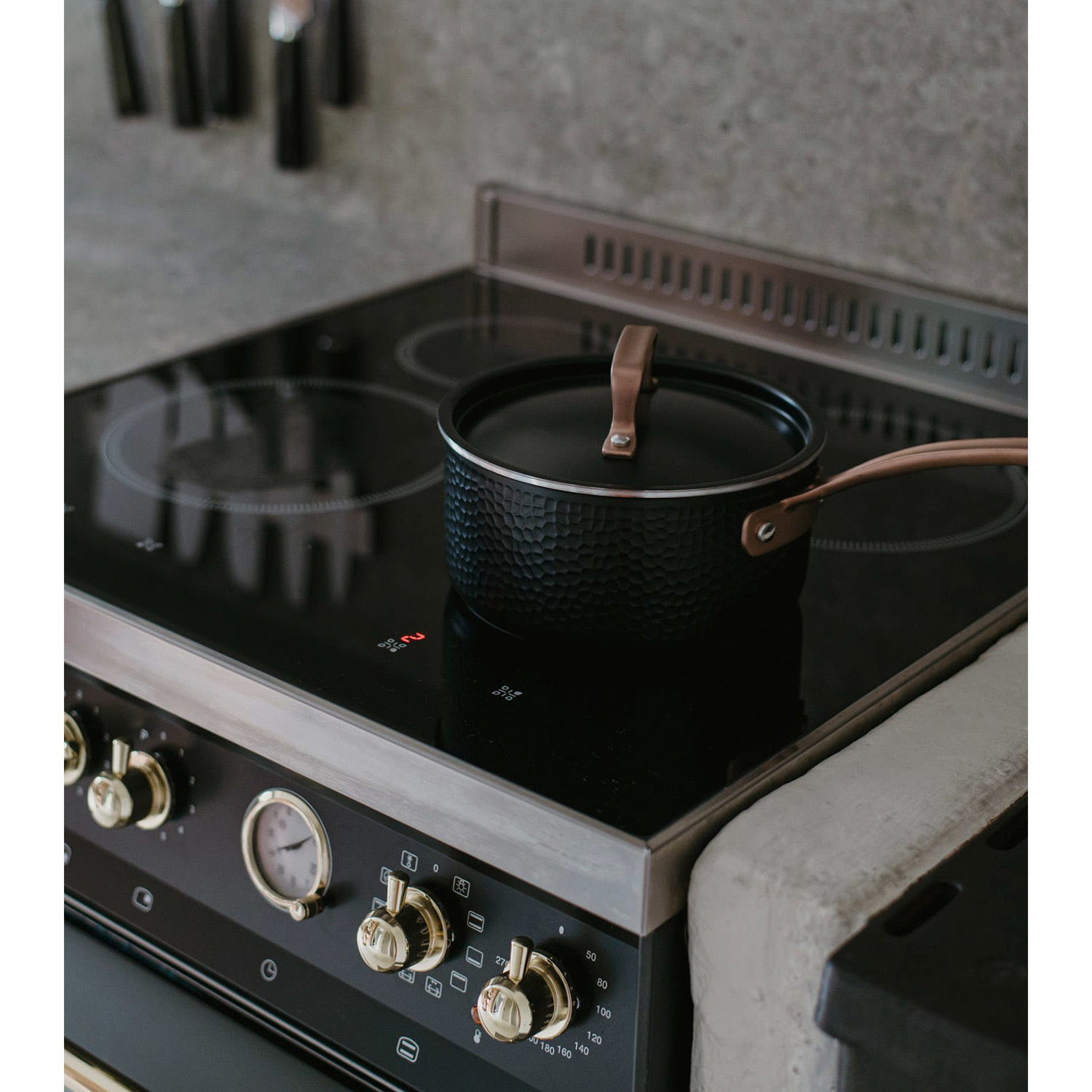 Kastrull Pepper med Lock 16 cm Svart