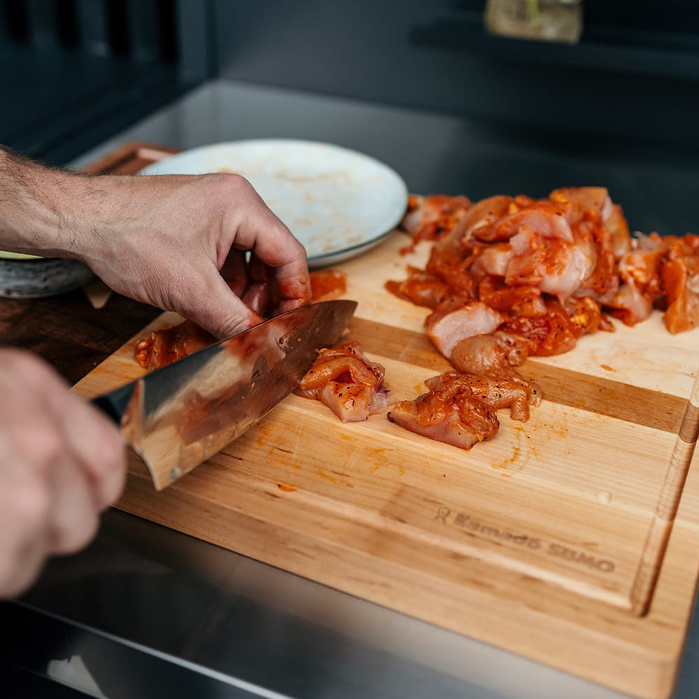 Kockkniv Pepper Damascus VG-10 Pakkawood