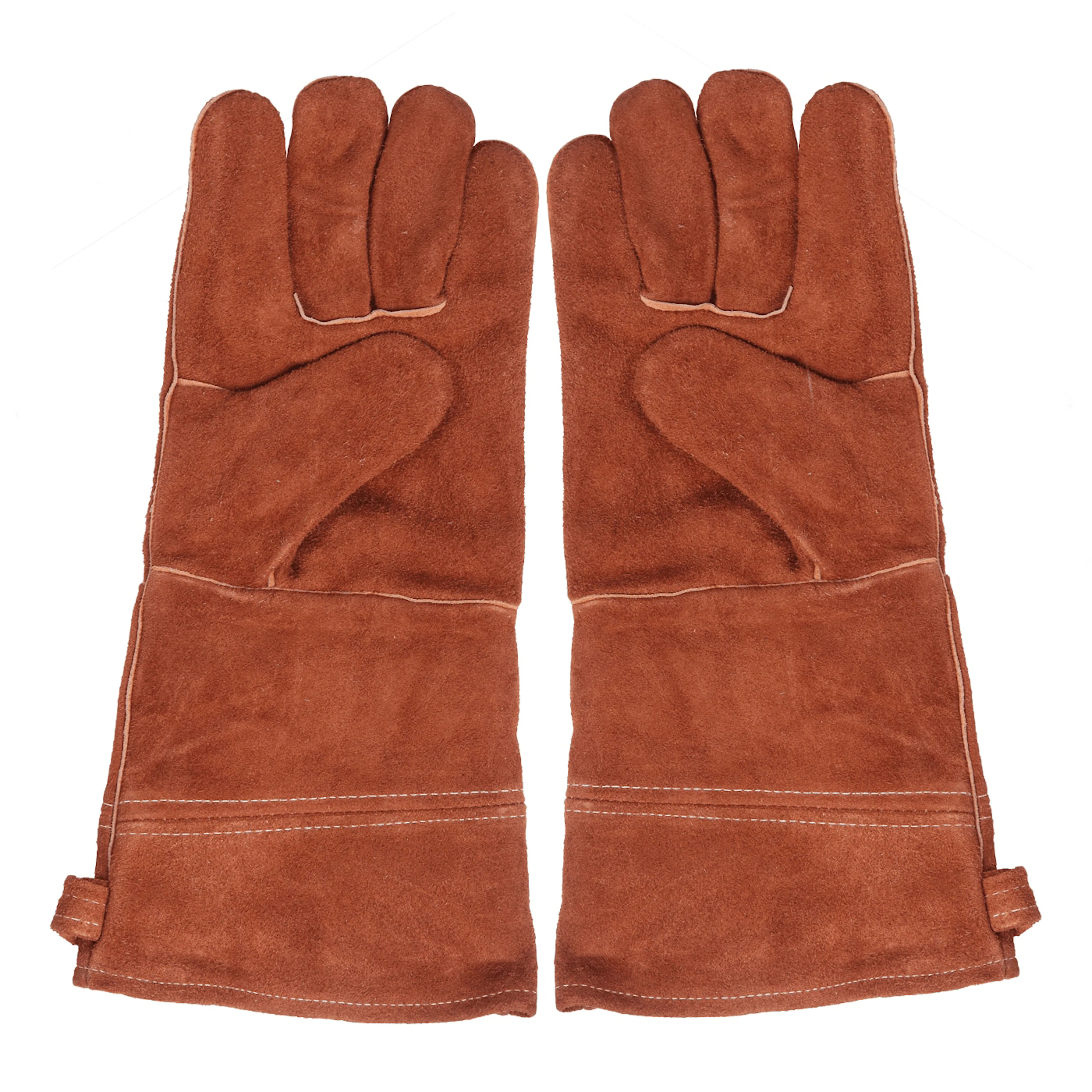 Grillhandskar Pepper Läder 38 cm Large Brun