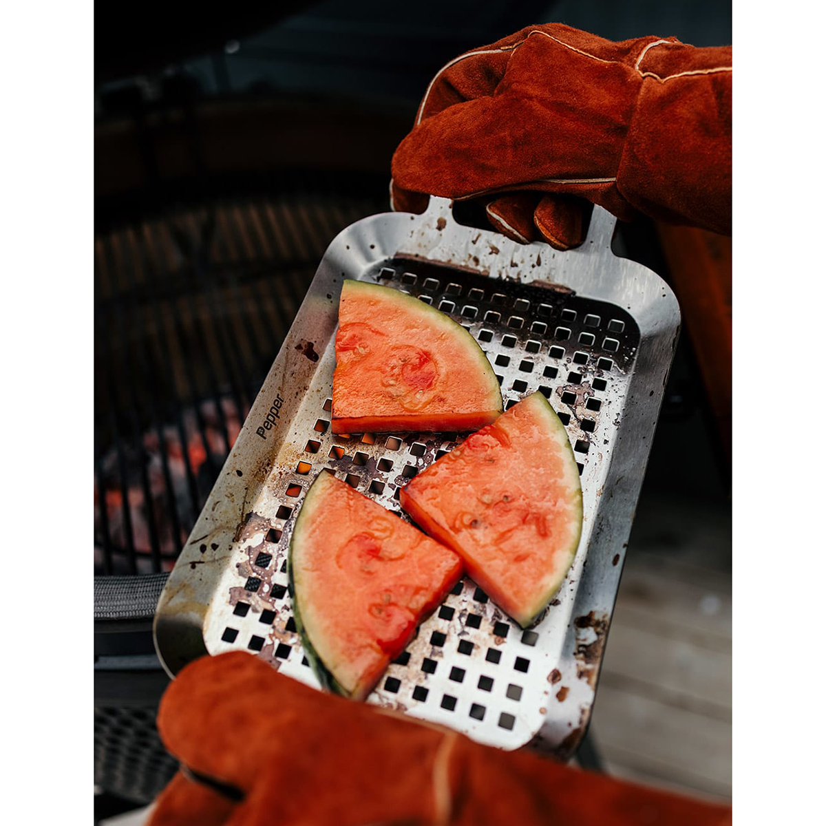 Grillbricka Pepper Stainless Steel 35x19x5 cm