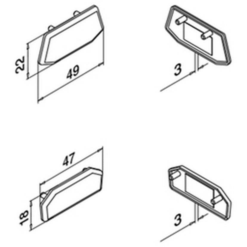 Täckbricka Herrljunga Ledstångsfabrik till Golvbeslag 6510