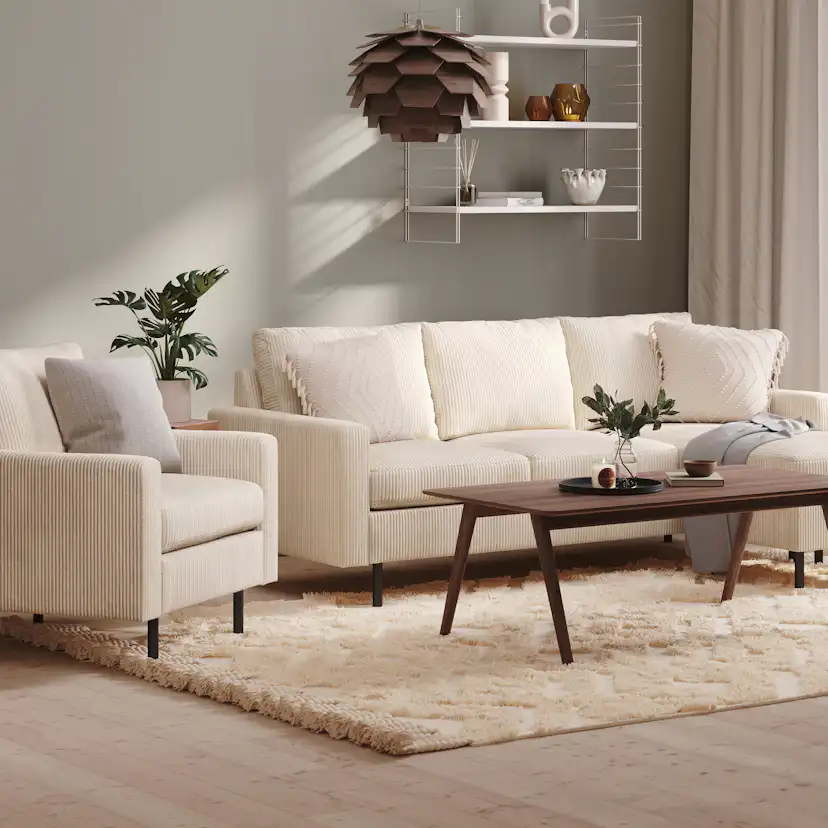 Soffa Scandinavian Choice Peppe Vändbar L-Formad Divansoffa 3-sits