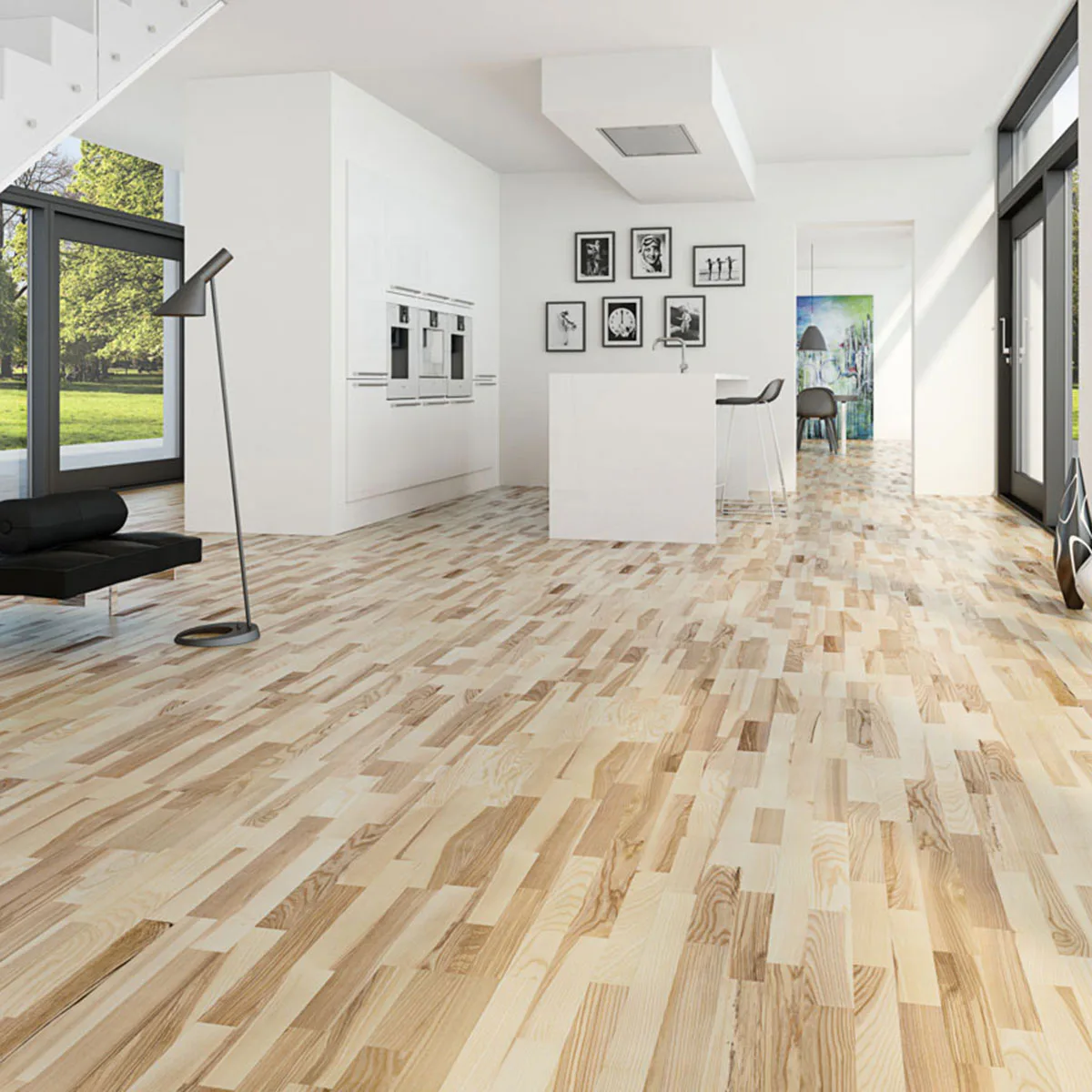 Parkettgolv Moland Unique Ask Classic Uv-Mattlack